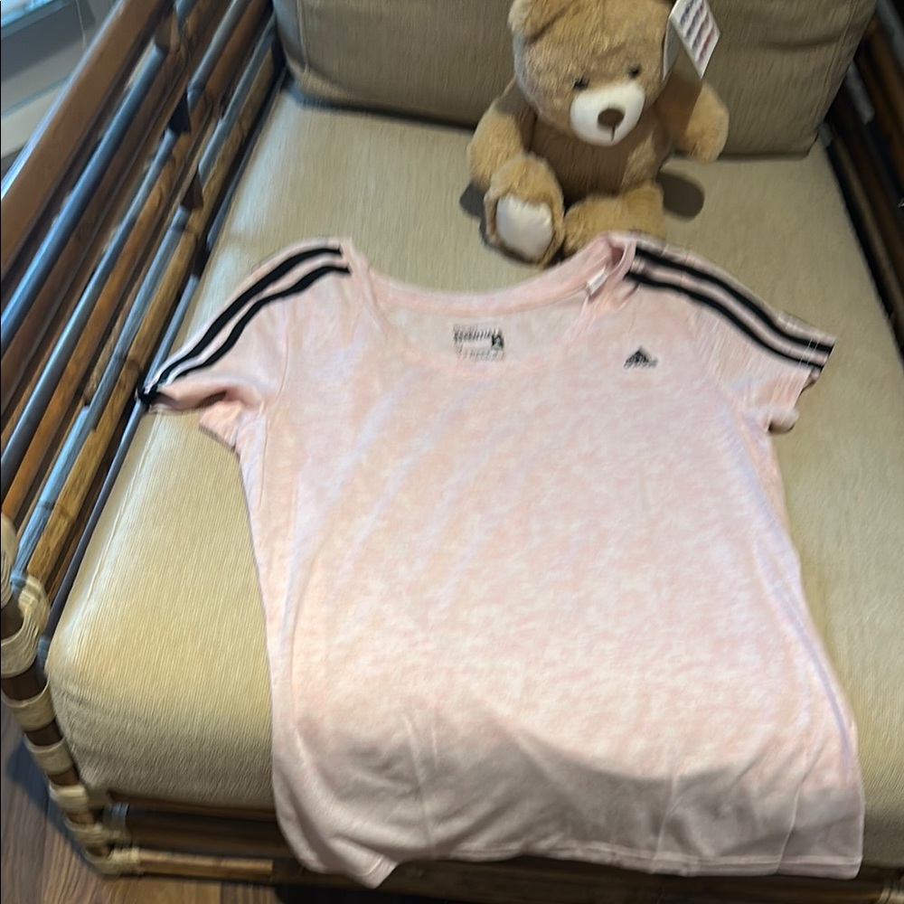 NWOT Adidas Pink T-Shirt. Never worn.
